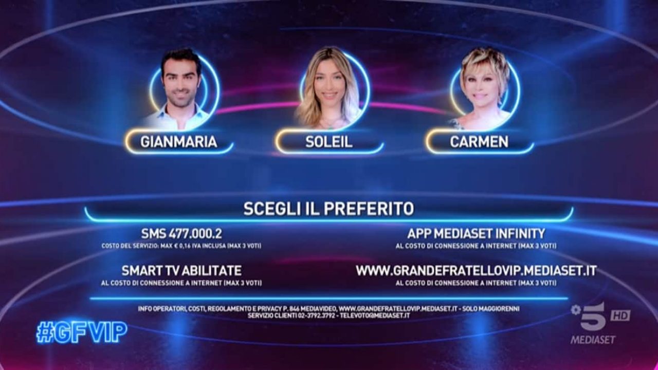 nominati e nomination ieri sera al gf vip 19 novembre video mediaset