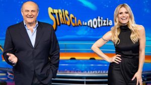 Gerry Scotti e Michelle Hunziker al timone di Striscia la notizia: da quando condurranno il tg satirico