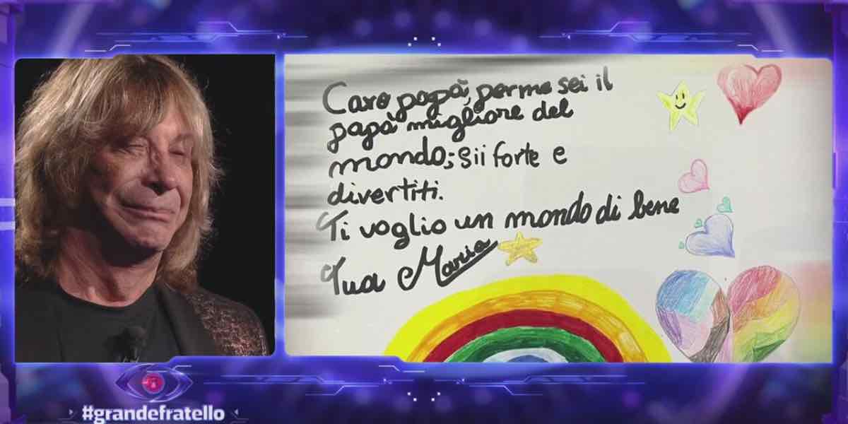 Grande Fratello 2024, Enzo Paolo Turchi si emoziona per la lettera della figlia Maria | Video Mediaset