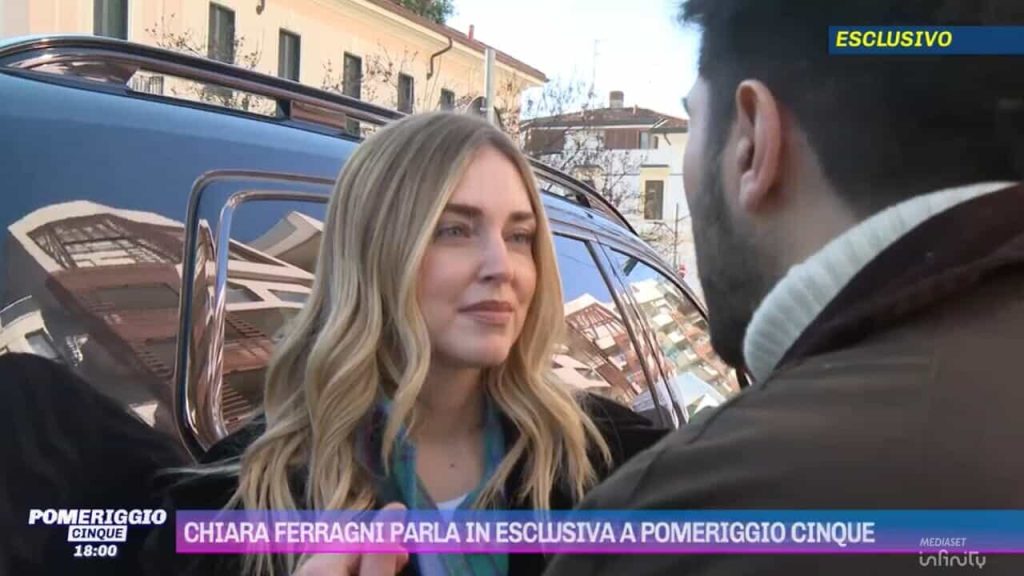 chiara Ferragni a Pomeriggio 5