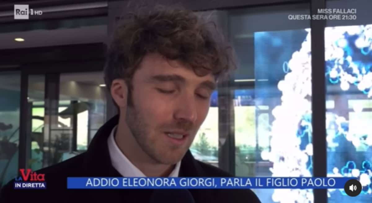 Paolo Ciavarro a La Vita in diretta: le toccanti parole su Eleonora Giorgi